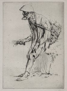 The Red Pimpernel Vendor by Alphonse Legros