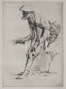The Red Pimpernel Vendor by Alphonse Legros