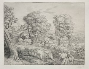 The Return to the Farm by Alphonse Legros