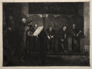 The Spanish Singers by Alphonse Legros