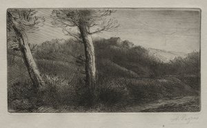 The Traveler Stretched out on the Grass by Alphonse Legros