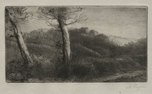 The Traveler Stretched out on the Grass by Alphonse Legros