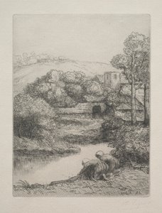 The Wash House by Alphonse Legros