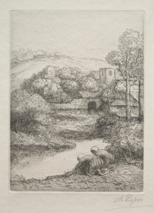 The Washing Place, called The Washerwomen by Alphonse Legros