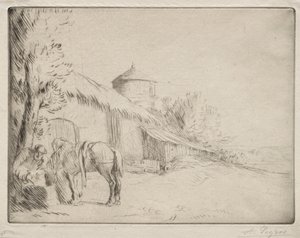 The Watering Place (2nd Plate) by Alphonse Legros