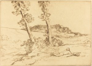 Traveler Reclining on the Grass