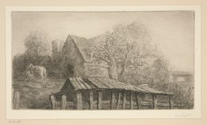 An Old Inn by Alphonse Legros