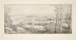 Valley in Bourgogne by Alphonse Legros