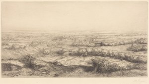 Valley in Bourgogne by Alphonse Legros