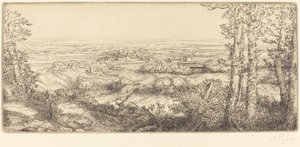 Valley in Bourgogne by Alphonse Legros