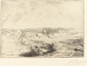 Village of Wimille, near Boulogne by Alphonse Legros
