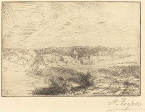 Village of Wimille, near Boulogne by Alphonse Legros