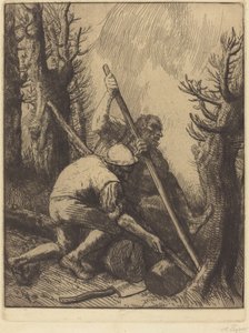 Woodcutters, 3rd plate Les bucherons