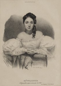 Portrait of Mademoiselle Juliette Drouet by Alphonse Leon Noel