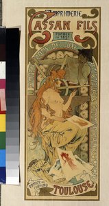 Advertising Poster for Cassan Fils Printing, Toulouse