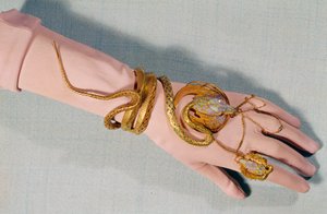 Bracelet and Ring of Comedian Henriette Rosine Bernard Called Sarah Bernhardt by Alphonse Mucha
