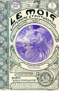 Cover of the magazine Le Month litteraire et picturesque by Alphonse Mucha: month of February 1899 - Maison de la Bonne Presse