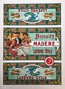 Lefèvre-Utile Cookie Packaging by Alphonse Marie Mucha