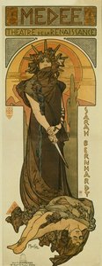 Sarah Bernhardt as Medee at the Renaissance Theatre, 1898