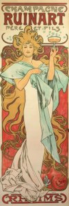 Champagne Ruinart Père et Fils by Alphonse Mucha