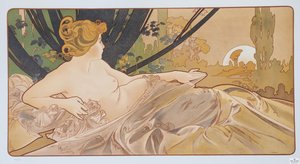 Dawn, 1899 by Alphonse Mucha