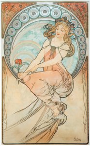 The Painting by Alphonse Mucha