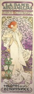 The Lady of the Camellias / Theatre of the Renaissance by Alphonse Mucha
