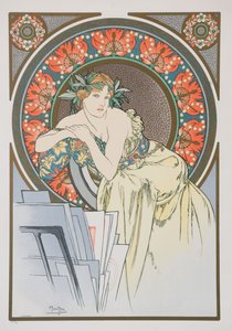 The Woman with Poppies by Alphonse Mucha
