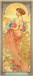 Summer by Alphonse Mucha