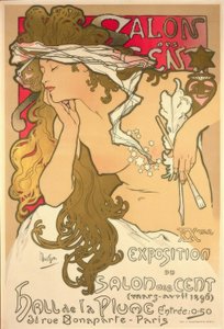Salon of the Hundred by Alphonse Mucha