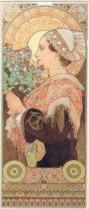 Silver Thistle by Alphonse Mucha