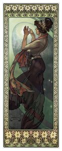 Stars: The Moon by Alphonse Mucha