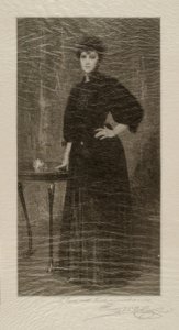 A Lady in Black by Alsace Henry Wolf