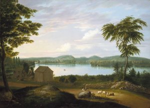 View of Springfield on the Connecticut River, 1819 by Alvan Fisher