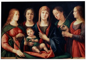 Madonna and Child with Mary Magdalen, Saint Catherine and two Saints