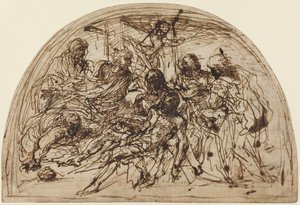 The Lamentation with Saints