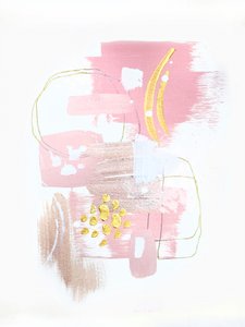 Blush Gold Abstract