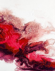 Crimson Fluid Flow by Alyson Storms
