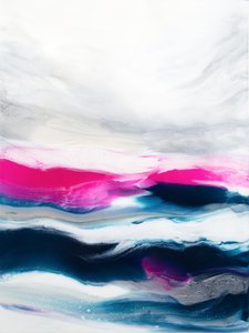 Dynamic Pink Blue Waves