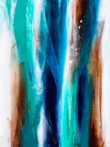 Flowing Blues And Browns