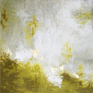 Golden Green Abstract