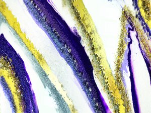 Purple Gold Glitter Flow