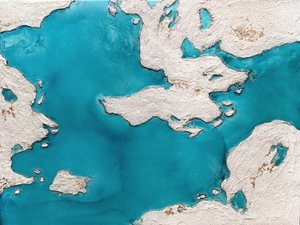 Turquoise Coastal Abstract