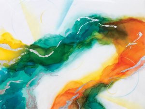 Vibrant Fluid Flow by Alyson Storms