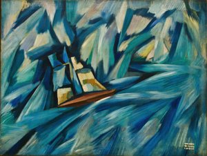 Sailboat by Amadeu de Souza Cardoso