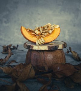 Rustic Pumpkin Still Life by Amal Ahmed