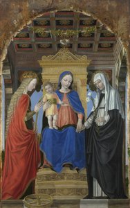 The Virgin and Child with Saint Catherine of Alexandria and Saint Catherine of Siena by Ambrogio Bergognone
