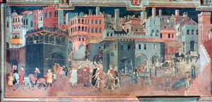 Effects of Good Government on the City Life (detail)
