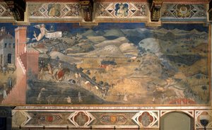 Effects of Good and Bad Government in the City and the Countryside (detail)