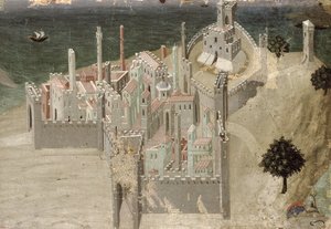 View of a Coastal City by Ambrogio Lorenzetti